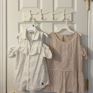Abercrombie Kids Cold Shoulder Tops